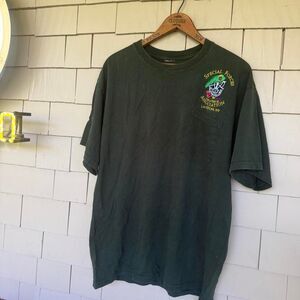 American-vintage Men's Green and Khaki T-shirt